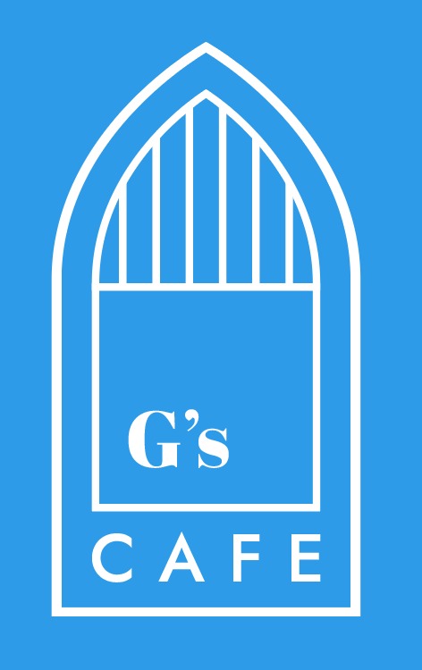 G's Cafe logo: an arched chapel window